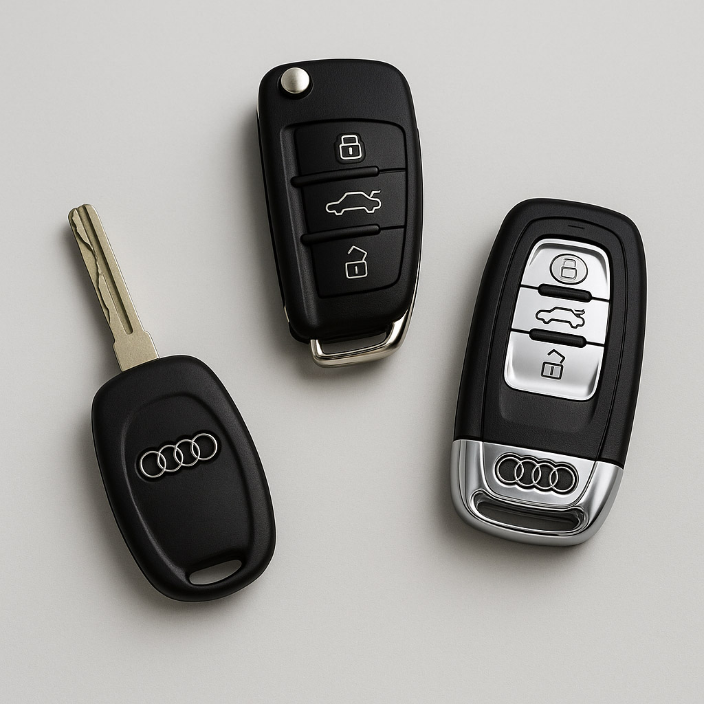 audi keys | Local Locksmith PCB Audi keys across generations — Local Locksmith PCB