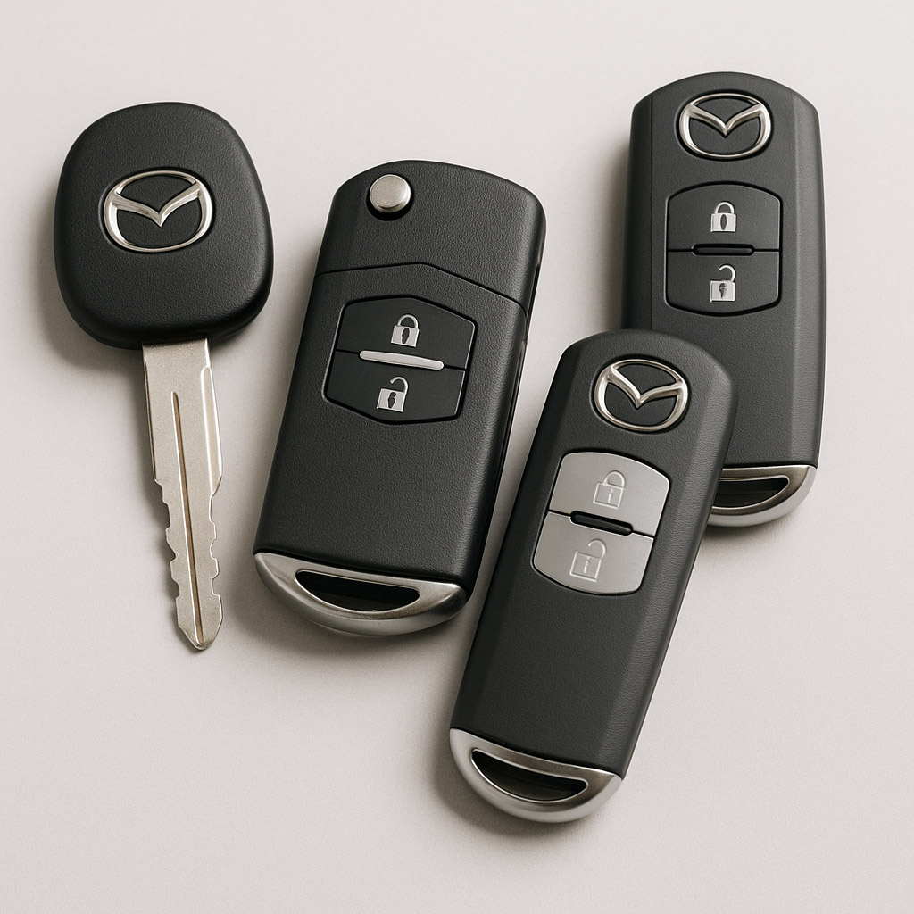 mazda keys | Local Locksmith PCB Mazda keys across generations — Local Locksmith PCB