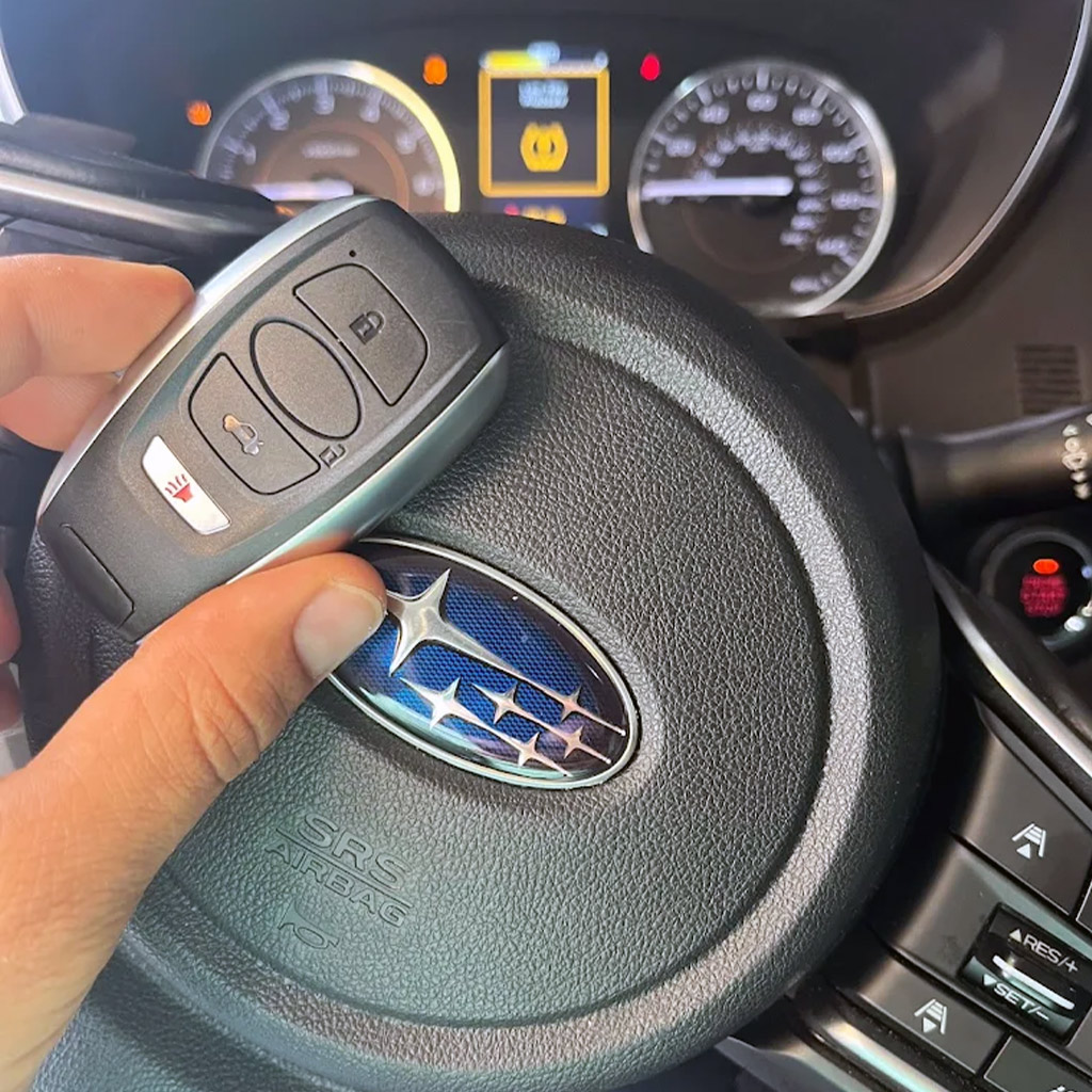 Subaru key fob programming by automotive locksmith in Panama City Beach