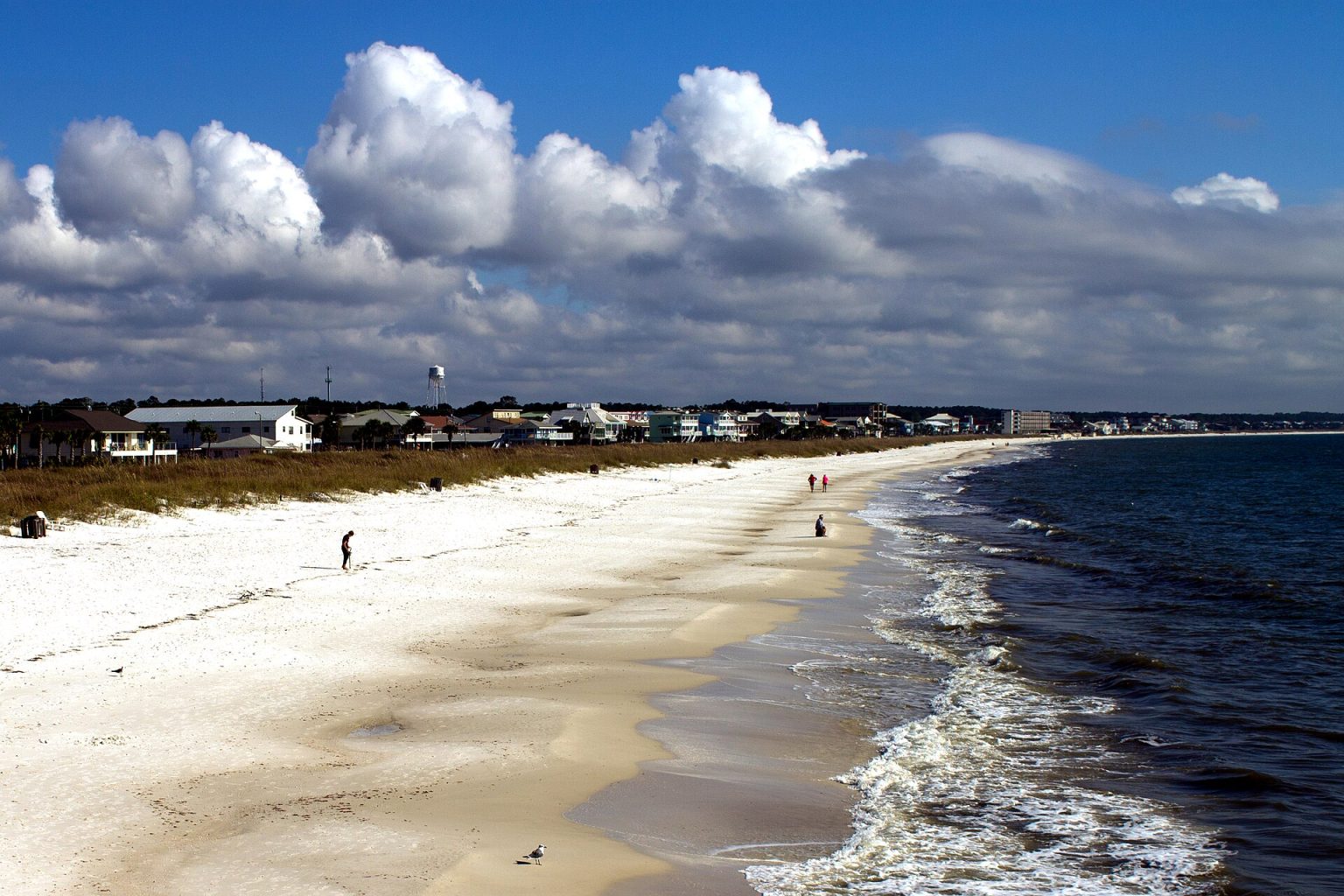 Mexico Beach shoreline in Bay County, Florida