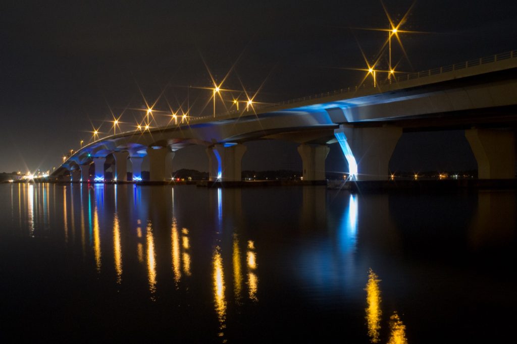 Hathaway Bridge connecting Panama City and Panama City Beach, Florida