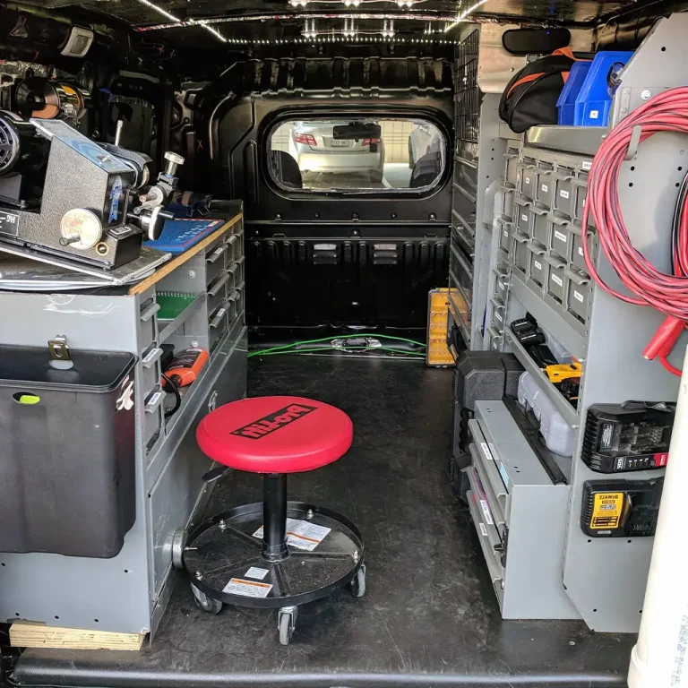 Mobile locksmith van equipped for on-site lock and car key service in Panama City Beach, FL